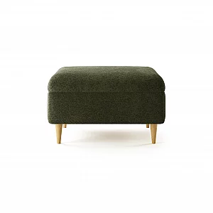 Capri Emerald Boucle Fabric Footstool