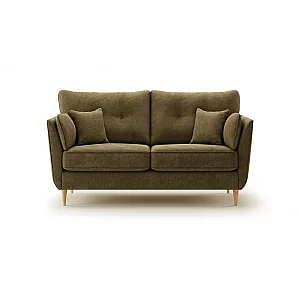 Capri Sage Chenille Fabric 3 Seater Sofa