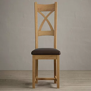 Extending Buxton 140cm Solid Oak Dining Table with 8 Oak Natural Chairs