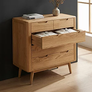 Rosa Solid Oak 2 Over 3 Chest of Drawers