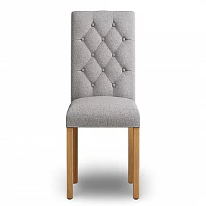 Isabella Grey Set of 2 Painted Dining Chairs