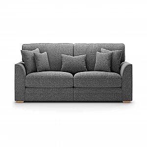 Jasper Charcoal Chenille Fabric 4 Seater Sofa