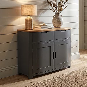 Bradwell Oak and Charcoal Painted Small Sideboard