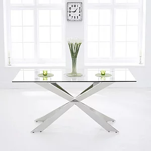 Canova 160cm Glass Dining Table