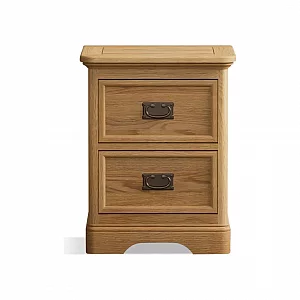 Ashton Solid Oak 2 Drawer Bedside Chest