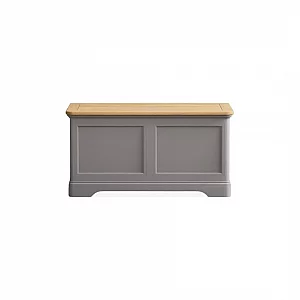 Ashton Oak and Light Grey Painted Blanket Box