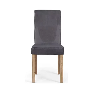 Evie Grey Velvet Dining Chairs Pair