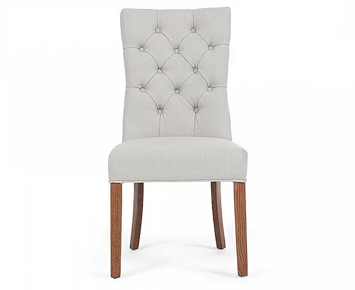 Francois Natural Set of 2 Fabric Dining Chairs
