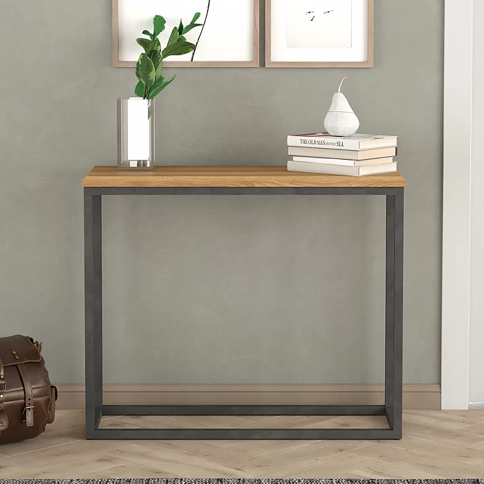 Loft Solid Oak Console Table